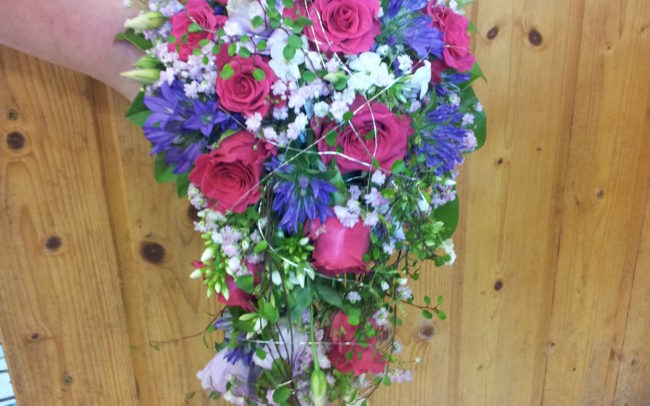 Brautstrauss frisch gebunden