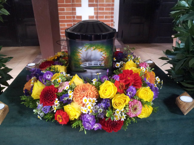 Trauerfloristik Trauerkranz